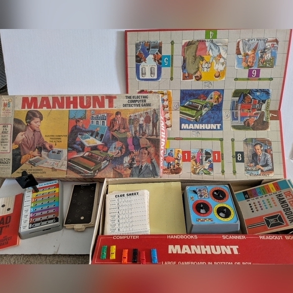 Milton Bradley Other - Vintage Manhunt Board Game Milton Bradley vintage